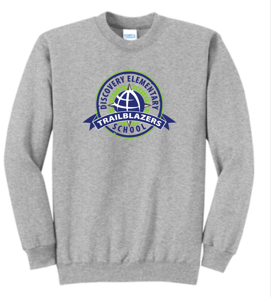 Discovery Light Grey Crewneck | ~2 week delivery