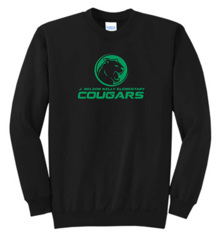 Kelly Black Crewneck | ~2 week Delivery | Free School Pickup Available