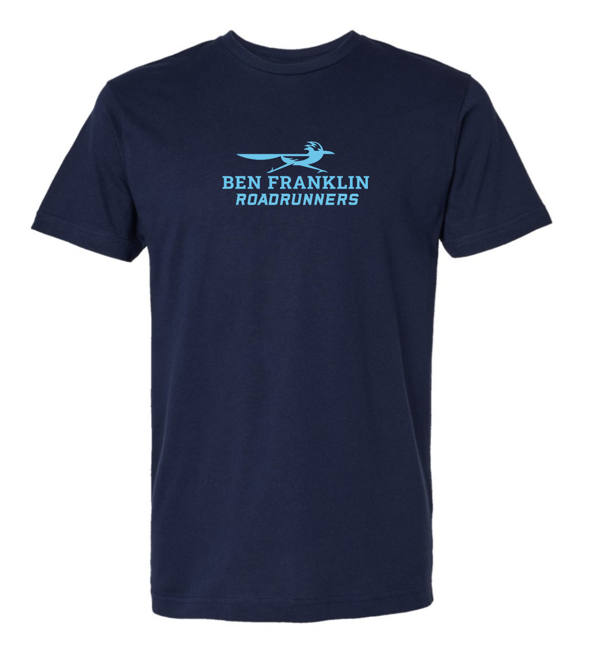 Ben Franklin | 1 Color Logo | Navy Tee | ~2 weeks delivery | Select Pickup at Checkout for free school delivery