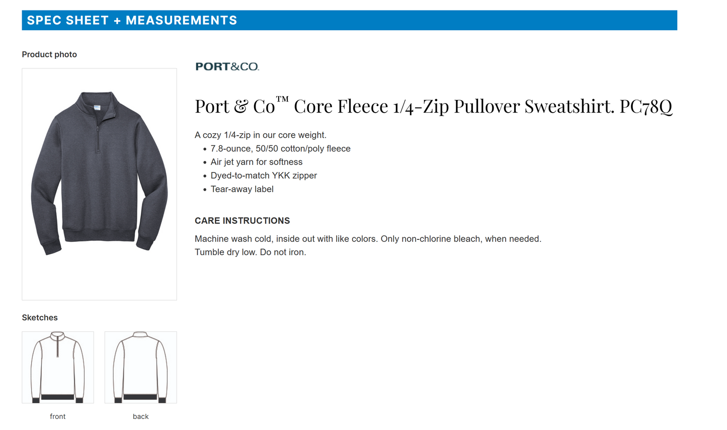 Ben Franklin Navy Quarter Zip | ~2 weeks delivery | Select Pickup at Checkout for free school delivery