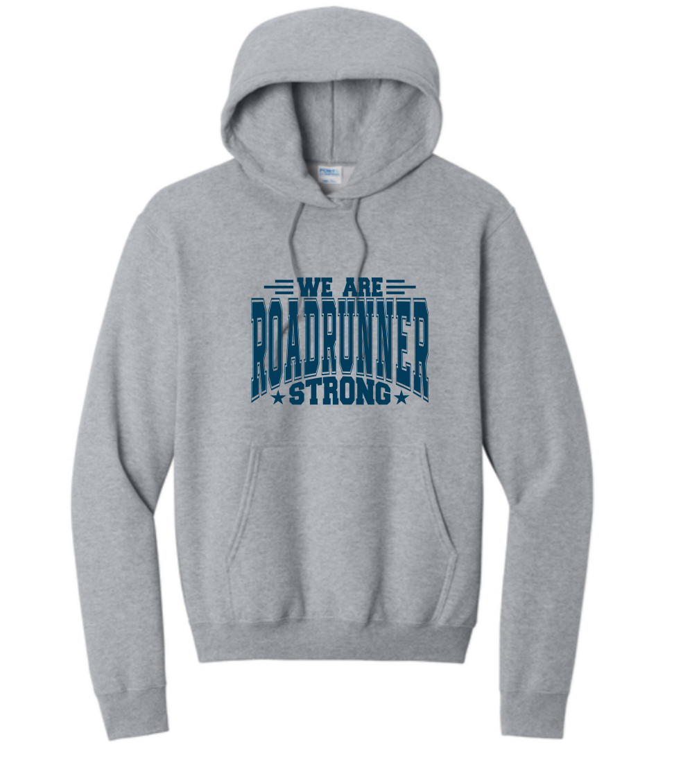 We Are Roadrunner Strong Light Grey Hoodie | ~2 weeks delivery | Select Pickup at Checkout for free school delivery (Copy)