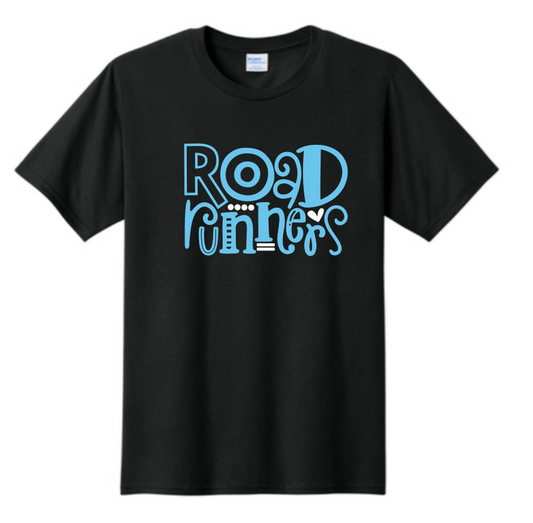 Roadrunners Fun Light Blue Font Tee | ~2 weeks delivery | Select Pickup at Checkout for free school delivery (Copy) (Copy) (Copy)